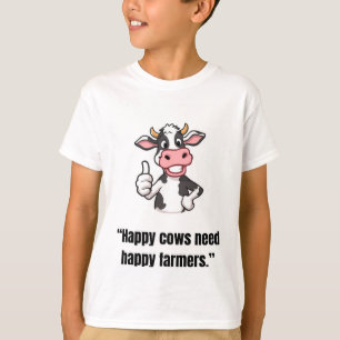 Daumen hoch Kuh – Lustiges Cartoon-T-Shirt T-Shirt