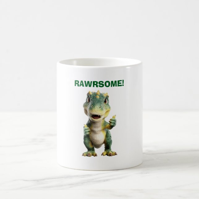 Daumen Hoch T Rex Kaffeetasse (Mittel)