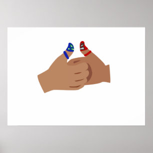 Daumen-Krieg Luchadores Poster