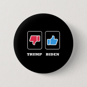 Daumen Runter Für Trump Und Daumen Hoch Für J. Bid Button