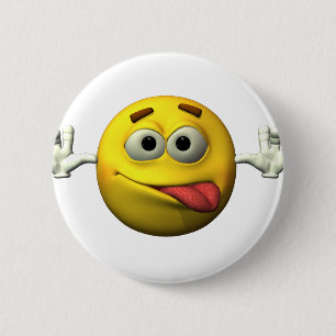 Daumen Up Gesichtscharakter Button