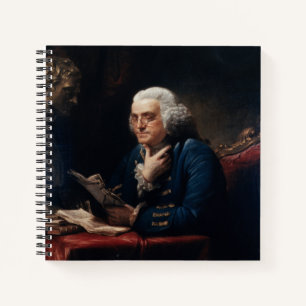 Daumenporträt, Benjamin Franklin Gründervater Notizbuch