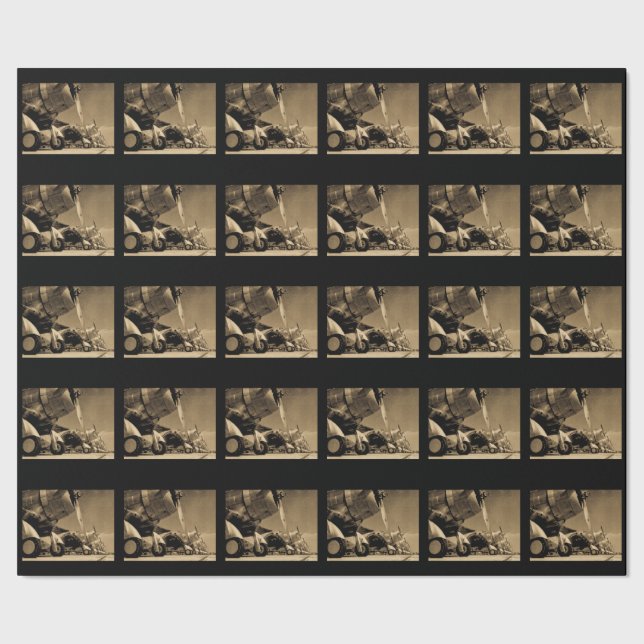 Dauntless Bomber-Flugzeuge Weltkrieg-Douglas SBD Geschenkpapier (Saum)