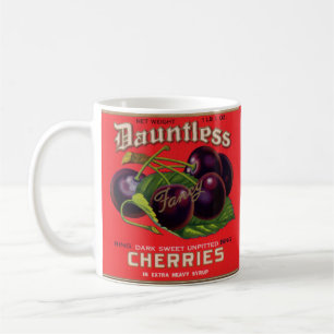 Dauntless Cherries in Heavy Sirup aus den 1930er J Kaffeetasse