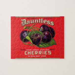 Dauntless Cherries in Heavy Sirup aus den 1930er J Puzzle