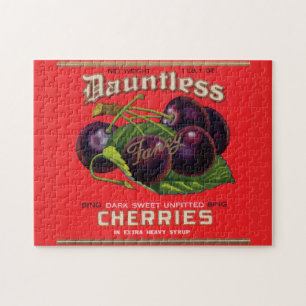 Dauntless Cherries in Heavy Sirup aus den 1930er J Puzzle