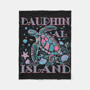 Dauphin Island Al Schildkrötenliebhaber Bunter Str Fleecedecke