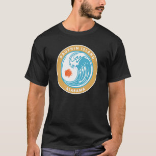 Dauphin Island Alabama Al Beach Wave Vacatio T-Shirt