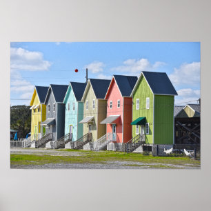Dauphin Island, Alabama, Häuser Poster