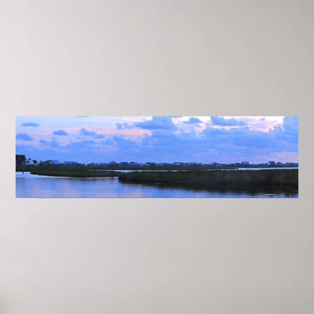 Dauphin Island Bayside Panorama Poster (Vorne)