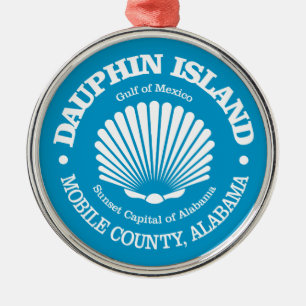 Dauphin Island (Muschel) Ornament Aus Metall