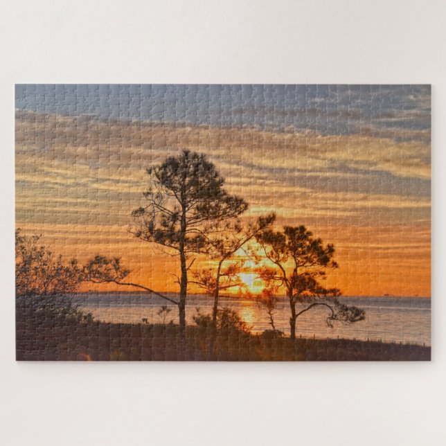 Dauphin Island Refugium Sunrise, Alabama Puzzle (Horizontal)