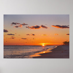 Dauphin Island Sonnenuntergang, Alabama Poster