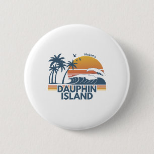 Dauphin Island Strand Alama Männer Frauen Urlaub S Button
