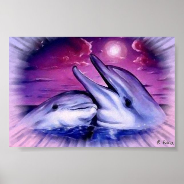 Dauphins á l´huile poster (Vorne)