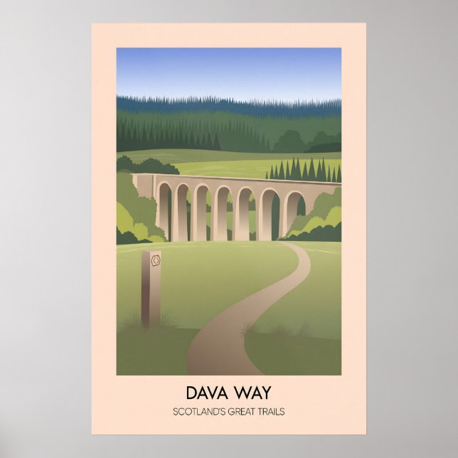 Dava Way Schottlands Great Trails Poster (Vorne)