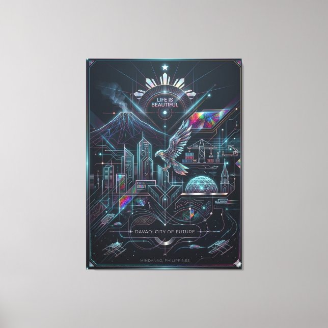 Davao: City of Future Leinwanddruck (Vorderseite)