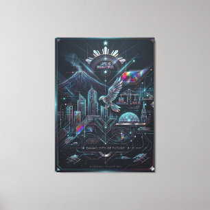 Davao: Stadt der Zukunft Leinwanddruck
