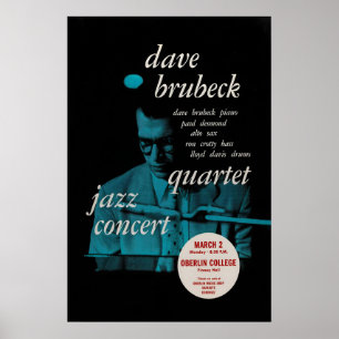 Dave Brubeck - Paul Desmond Jazzplakat - Jazz bei Poster