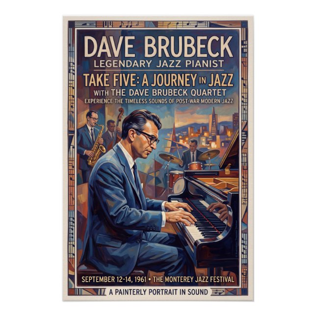 Dave Brubeck  Poster (Vorderseite)