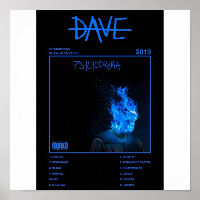 Dave Psychodrama Artwork Poster (Vorne)