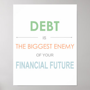 Dave Ramsey "Schulden sind der größte Feind" Poster