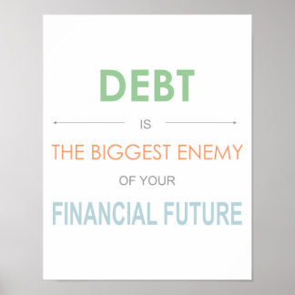 Dave Ramsey "Schulden sind der größte Feind" Poster