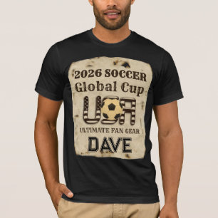 Dave USA Fußball: 2026 Weltmeisterschaft Vintage T-Shirt