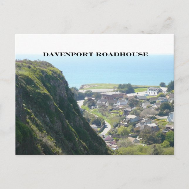 Davenport CA Postkarte (Vorderseite)