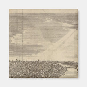 Davenport, Iowa aus Südwesten Magnet