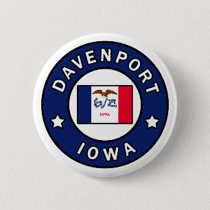 Davenport Iowa Button