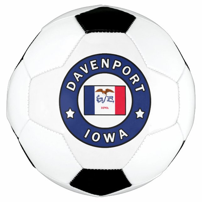 Davenport Iowa Fußball (Vorderseite)