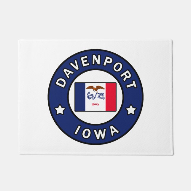 Davenport Iowa Fußmatte (Vorderseite)