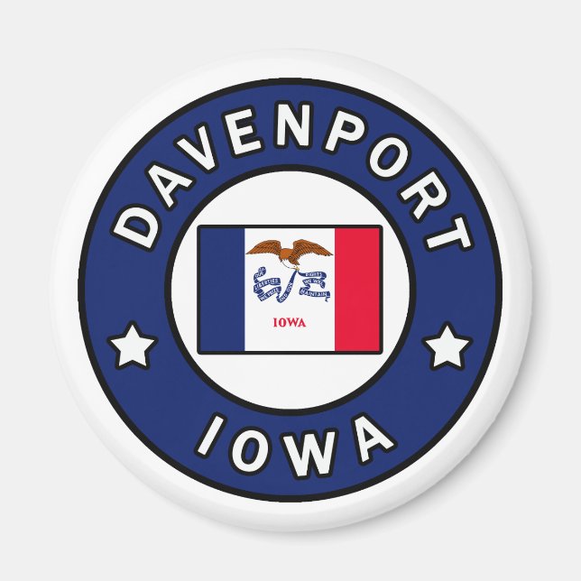 Davenport Iowa Magnet (Vorne)