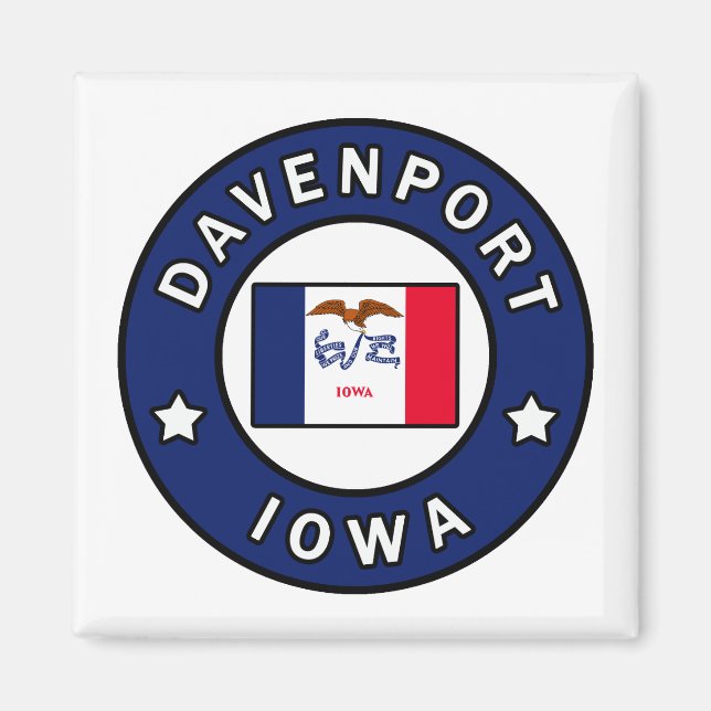 Davenport Iowa Magnet (Vorne)