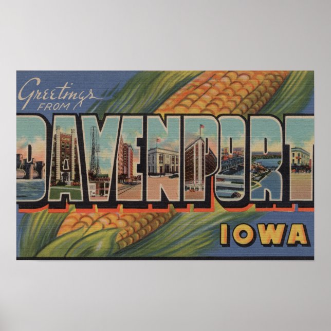 Davenport, Iowa (Mais) - Große Briefszenen Poster (Vorne)