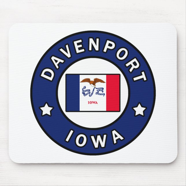 Davenport Iowa Mousepad (Vorne)