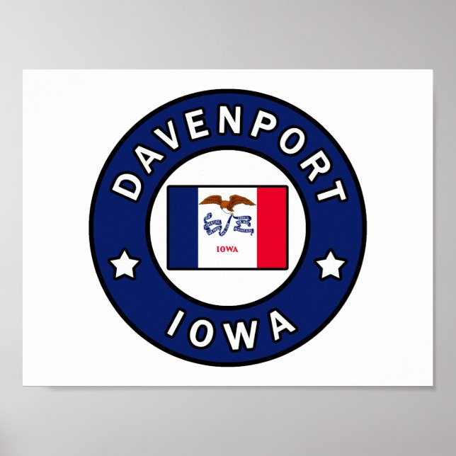 Davenport Iowa Poster (Vorne)