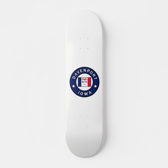 Davenport Iowa Skateboard (Vorne)