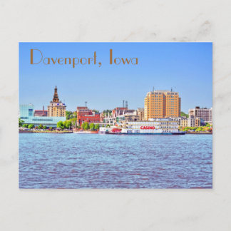Davenport, Iowa, USA Postkarte