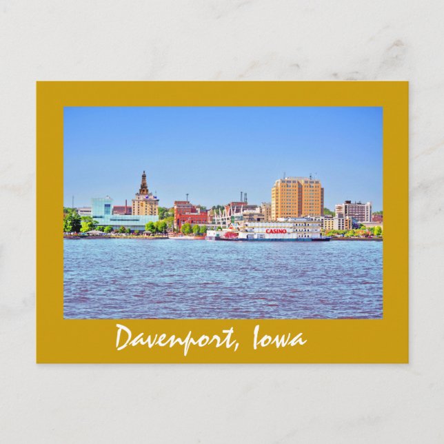 Davenport, Iowa, USA Postkarte (Vorderseite)