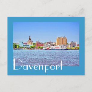 Davenport, Iowa, USA Postkarte
