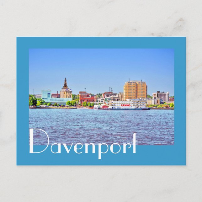 Davenport, Iowa, USA Postkarte (Vorderseite)