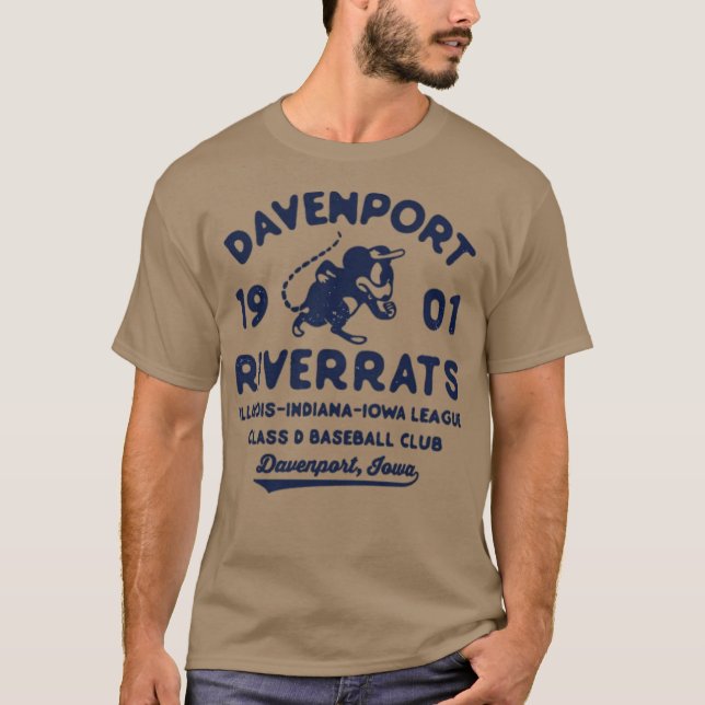 Davenport River Rats - Iowa T-Shirt (Vorderseite)