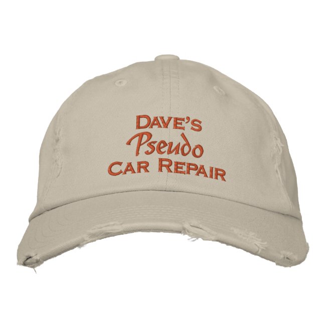 Dave's Auto-Reparatur Bestickte Kappe (Vorderseite)