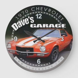 Dave's Garage 1970 Chevrolet Camaro Wall Uhr