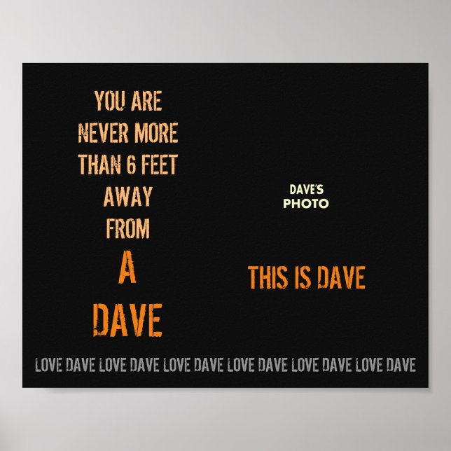 DAVE's Poster (Vorne)