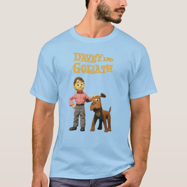 Davey und Goliath T-Shirt (Vorderseite)