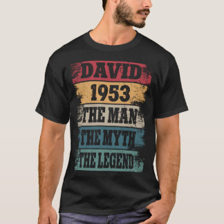 David 1953 69 Years Funny 69. Geburtstagsdekoratio T-Shirt