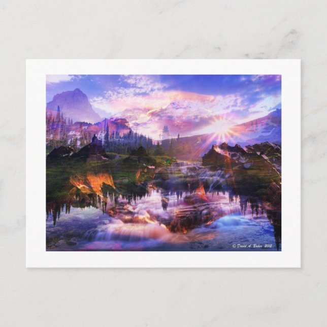 David A. Baker postcard Postkarte (Vorderseite)